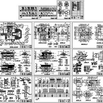 广州二沙岛南堤豪华别墅全套施工图