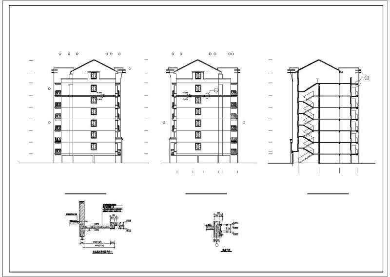 <a href=https://www.yitu.cn/su/7580.html target=_blank class=infotextkey>多层住宅</a>建筑施工图