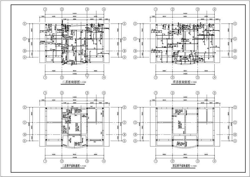 某二层砖混别墅建筑、结构施工<a href=https://www.yitu.cn/su/7937.html target=_blank class=infotextkey>图纸</a>