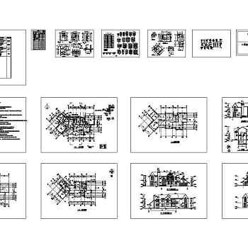 别墅全套建筑施工图