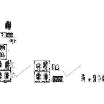 联排别墅建筑设计施工图纸（建筑cad图纸）