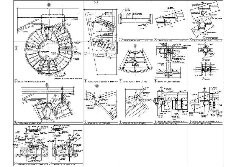 几种常见<a href=https://www.yitu.cn/su/8096.html target=_blank class=infotextkey>钢结构</a><a href=https://www.yitu.cn/sketchup/louti/index.html target=_blank class=infotextkey><a href=https://www.yitu.cn/su/6782.html target=_blank class=infotextkey><a href=https://www.yitu.cn/su/8159.html target=_blank class=infotextkey>楼</a>梯</a></a>的施工大样<a href=https://www.yitu.cn/su/7937.html target=_blank class=infotextkey>图纸</a>