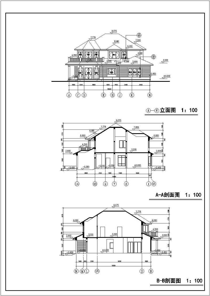 某<a href=https://www.yitu.cn/su/7872.html target=_blank class=infotextkey>地</a>现代风格别墅<a href=https://www.yitu.cn/su/8159.html target=_blank class=infotextkey>楼</a>建筑<a href=https://www.yitu.cn/su/7590.html target=_blank class=infotextkey>设计</a>施工图