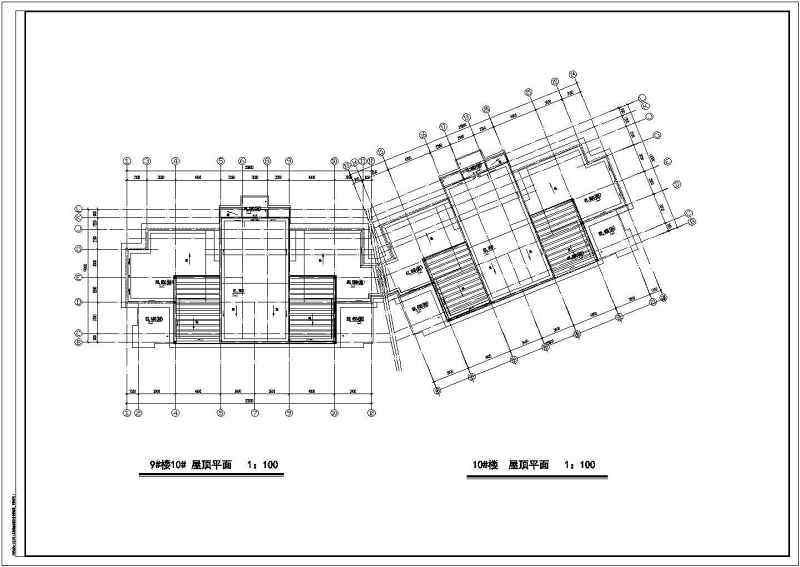 多层住宅建筑设计CAD施工标准层平面图