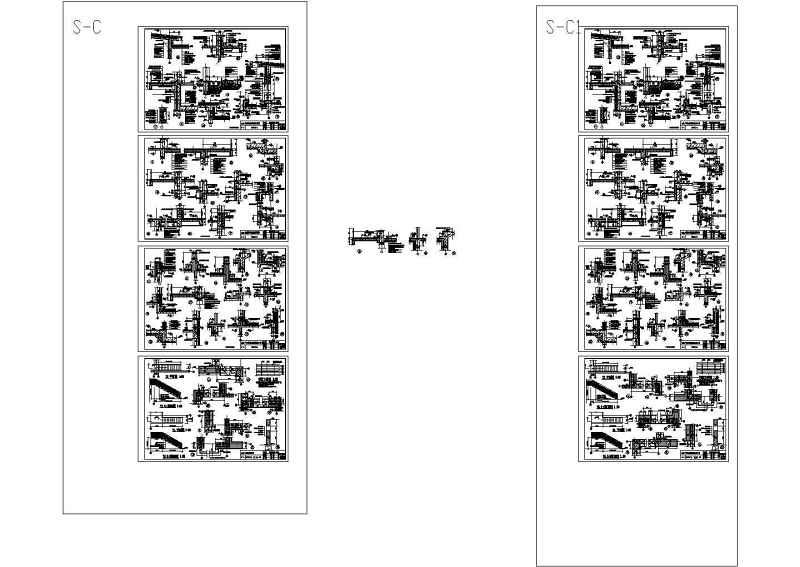 新现代主义别墅C<a href=https://www.yitu.cn/su/7212.html target=_blank class=infotextkey>户型</a>建筑结构全图