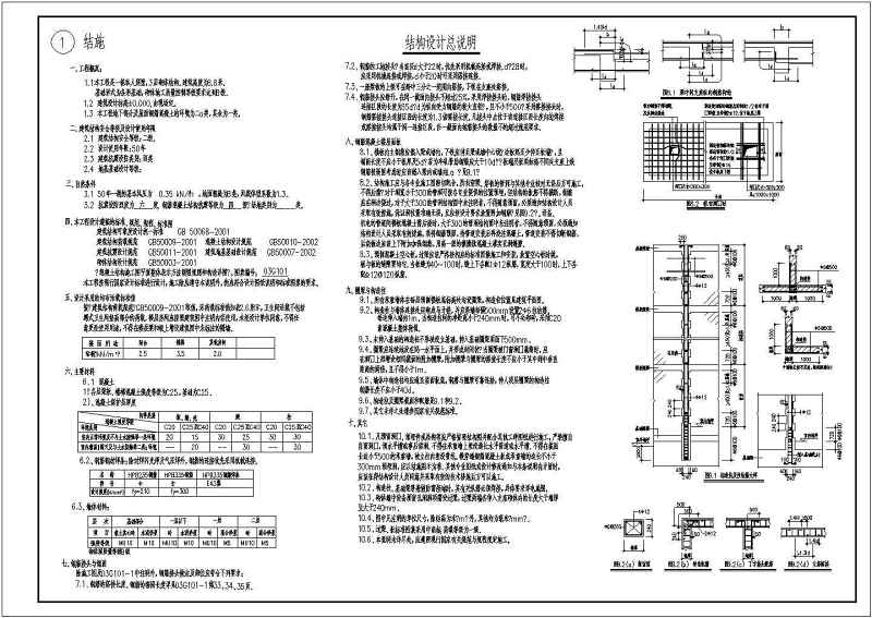 某别墅建筑和结构施工图（含结构<a href=https://www.yitu.cn/su/7590.html target=_blank class=infotextkey>设计</a>说明）