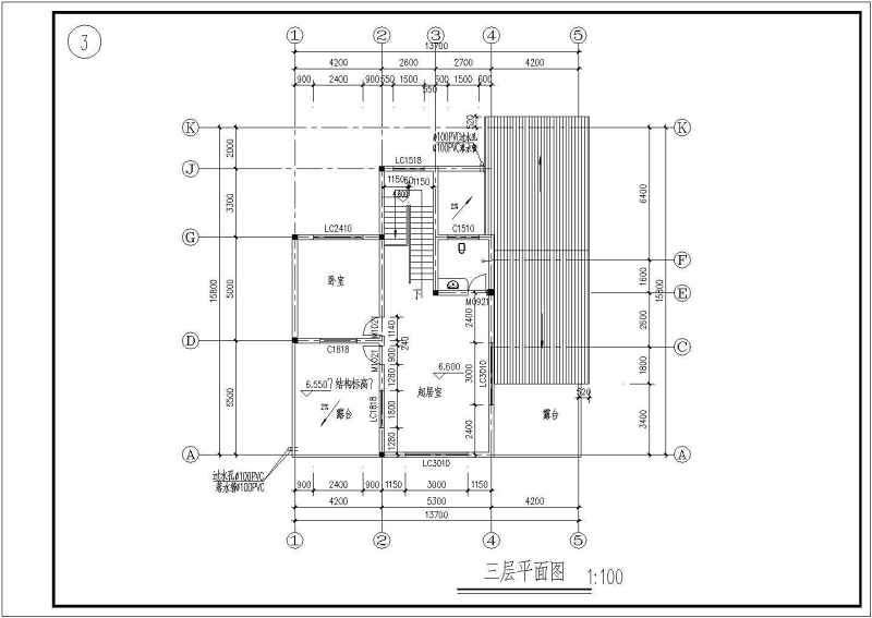 某农村别墅建筑和结构施工图（含结构<a href=https://www.yitu.cn/su/7590.html target=_blank class=infotextkey>设计</a>说明）