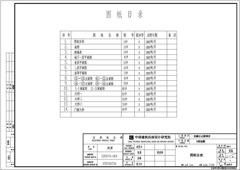 某<a href=https://www.yitu.cn/su/7987.html target=_blank class=infotextkey>小区</a>两层带<a href=https://www.yitu.cn/su/7872.html target=_blank class=infotextkey>地</a>下室<a href=https://www.yitu.cn/su/7637.html target=_blank class=infotextkey>框架</a>结构别墅全套<a href=https://www.yitu.cn/su/7590.html target=_blank class=infotextkey>设计</a>施工图