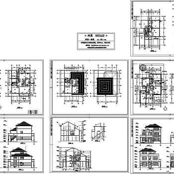 两套别墅建筑施工图