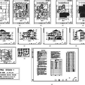 别墅全套建筑图