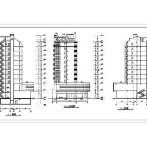 多层住宅楼建筑施工设计全套CAD图纸