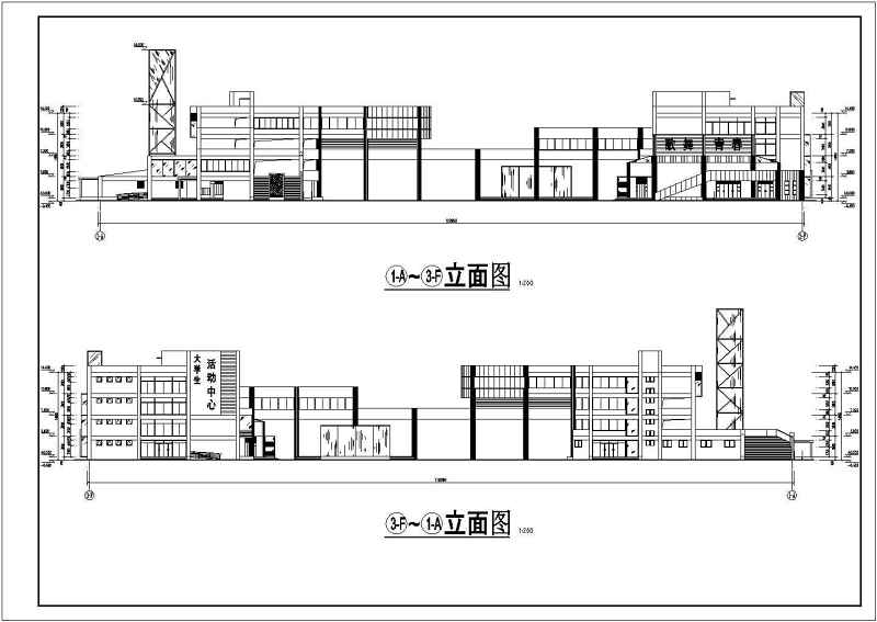 某四层<a href=https://www.yitu.cn/su/7582.html target=_blank class=infotextkey>大学生活动中心</a><a href=https://www.yitu.cn/su/7590.html target=_blank class=infotextkey>设计</a>方案图（学生课程<a href=https://www.yitu.cn/su/7590.html target=_blank class=infotextkey>设计</a>）