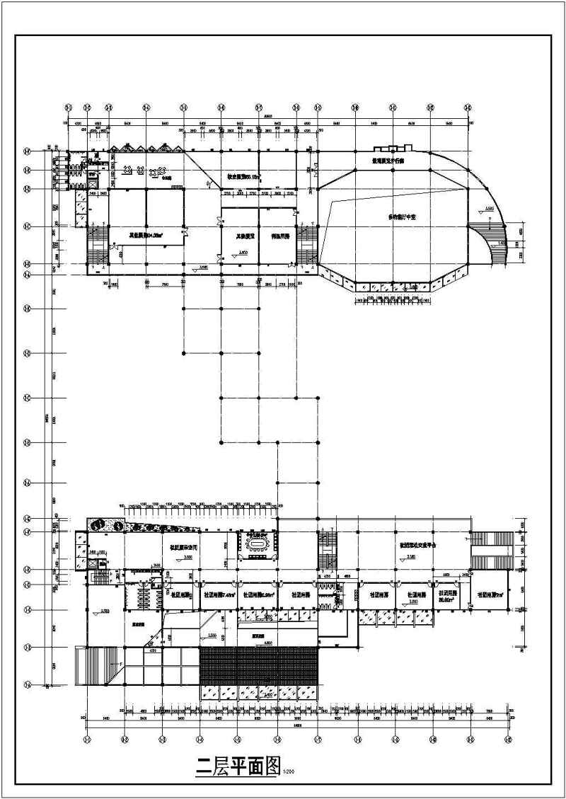 某四层<a href=https://www.yitu.cn/su/7582.html target=_blank class=infotextkey>大学生活动中心</a><a href=https://www.yitu.cn/su/7590.html target=_blank class=infotextkey>设计</a>方案图（学生课程<a href=https://www.yitu.cn/su/7590.html target=_blank class=infotextkey>设计</a>）