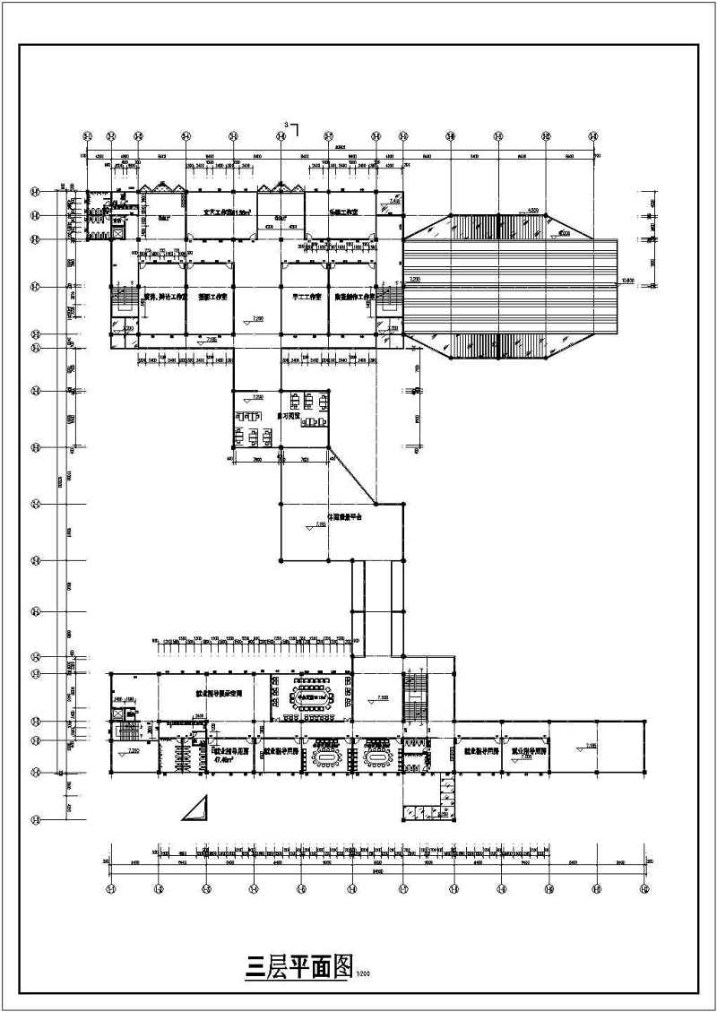 某四层<a href=https://www.yitu.cn/su/7582.html target=_blank class=infotextkey>大学生活动中心</a><a href=https://www.yitu.cn/su/7590.html target=_blank class=infotextkey>设计</a>方案图（学生课程<a href=https://www.yitu.cn/su/7590.html target=_blank class=infotextkey>设计</a>）