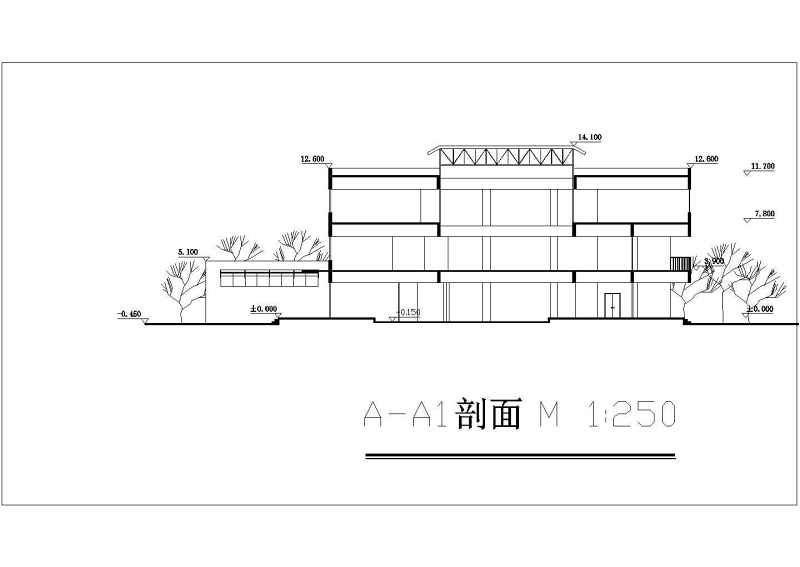 某<a href=https://www.yitu.cn/su/7872.html target=_blank class=infotextkey>地</a>三层<a href=https://www.yitu.cn/su/7637.html target=_blank class=infotextkey>框架</a>结构<a href=https://www.yitu.cn/su/7582.html target=_blank class=infotextkey>大学生活动中心</a>建筑<a href=https://www.yitu.cn/su/7590.html target=_blank class=infotextkey>设计</a>方案<a href=https://www.yitu.cn/su/7937.html target=_blank class=infotextkey>图纸</a>