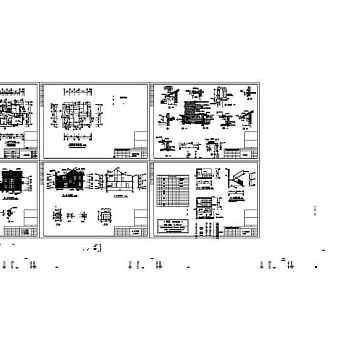 别墅设计施工图（建筑cad图纸）