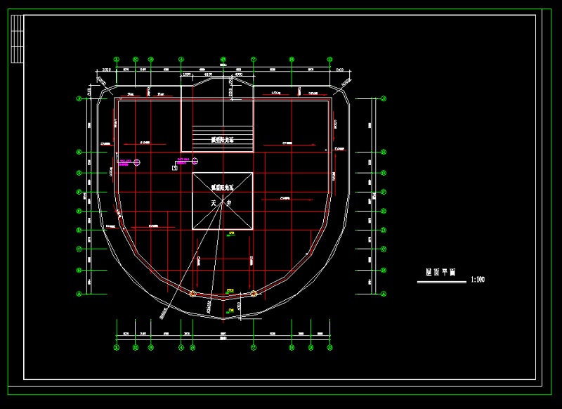 某城建图书馆<a href=https://www.yitu.cn/su/7590.html target=_blank class=infotextkey>设计</a>cad建筑方案图