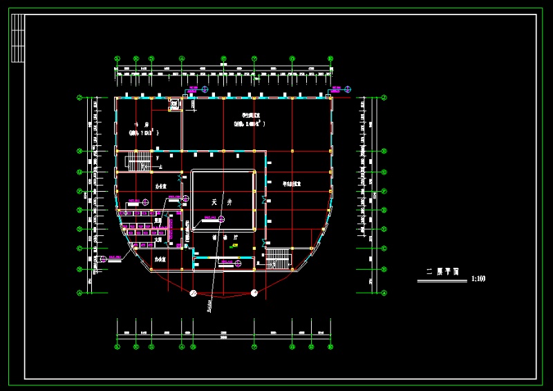 某城建图书馆<a href=https://www.yitu.cn/su/7590.html target=_blank class=infotextkey>设计</a>cad建筑方案图