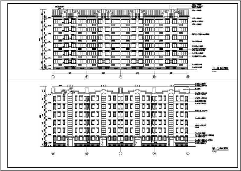 某<a href=https://www.yitu.cn/su/7580.html target=_blank class=infotextkey>多层住宅</a>建筑<a href=https://www.yitu.cn/su/7590.html target=_blank class=infotextkey>设计</a>方案全套CAD图