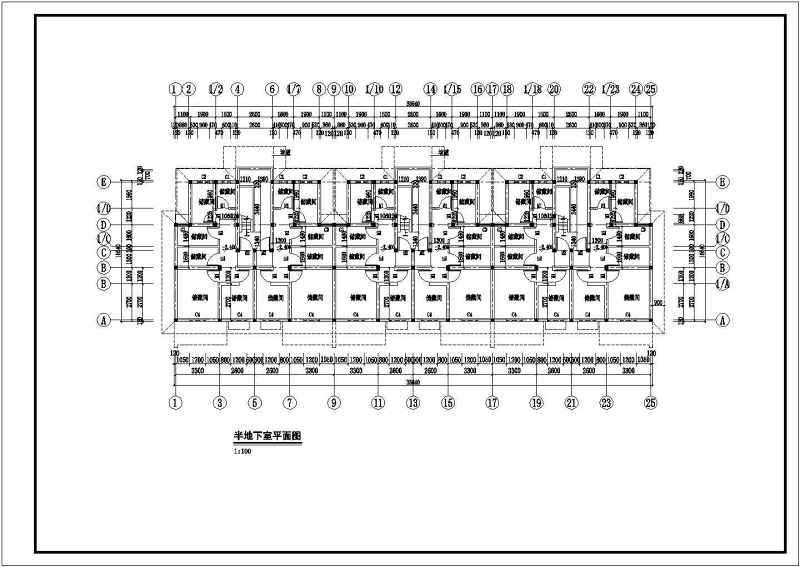 某<a href=https://www.yitu.cn/su/7580.html target=_blank class=infotextkey>多层住宅</a>建筑<a href=https://www.yitu.cn/su/7590.html target=_blank class=infotextkey>设计</a>方案全套CAD图