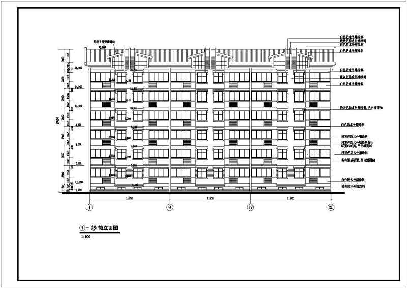 某<a href=https://www.yitu.cn/su/7580.html target=_blank class=infotextkey>多层住宅</a>建筑<a href=https://www.yitu.cn/su/7590.html target=_blank class=infotextkey>设计</a>方案全套CAD图