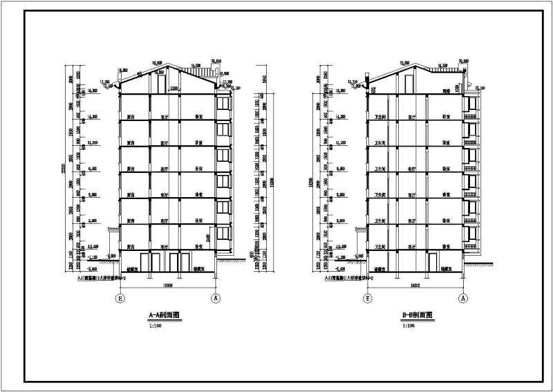 某<a href=https://www.yitu.cn/su/7580.html target=_blank class=infotextkey>多层住宅</a>建筑<a href=https://www.yitu.cn/su/7590.html target=_blank class=infotextkey>设计</a>方案全套CAD图