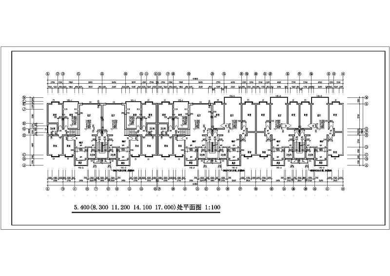 某<a href=https://www.yitu.cn/su/7580.html target=_blank class=infotextkey>多层住宅</a>建筑<a href=https://www.yitu.cn/su/7590.html target=_blank class=infotextkey>设计</a>全套CAD图