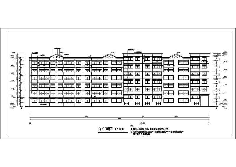 某<a href=https://www.yitu.cn/su/7580.html target=_blank class=infotextkey>多层住宅</a>建筑<a href=https://www.yitu.cn/su/7590.html target=_blank class=infotextkey>设计</a>全套CAD图