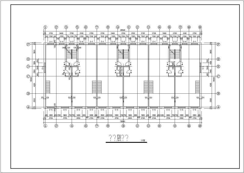 某<a href=https://www.yitu.cn/su/7580.html target=_blank class=infotextkey>多层住宅</a><a href=https://www.yitu.cn/su/7590.html target=_blank class=infotextkey>设计</a>方案全套CAD<a href=https://www.yitu.cn/su/7937.html target=_blank class=infotextkey>图纸</a>