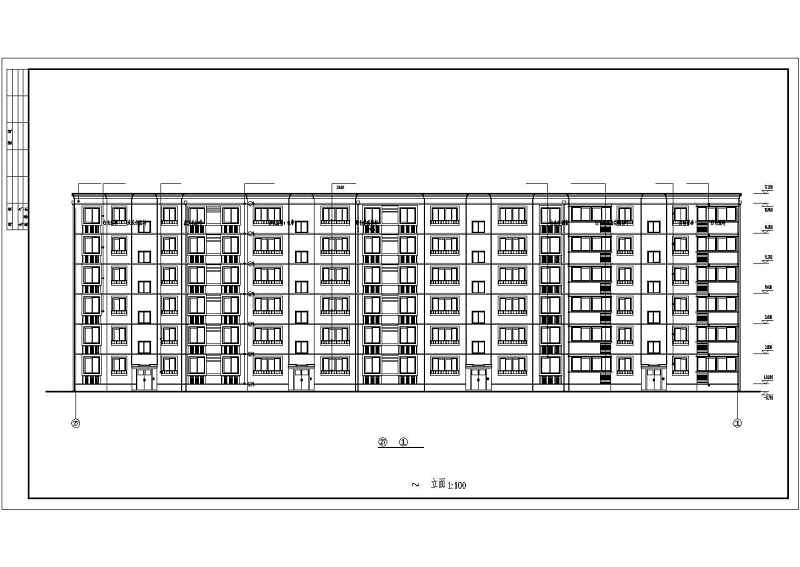 <a href=https://www.yitu.cn/su/7580.html target=_blank class=infotextkey>多层住宅</a>建筑施工图套CAD图