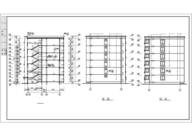 <a href=https://www.yitu.cn/su/7580.html target=_blank class=infotextkey>多层住宅</a>建筑施工图套CAD图