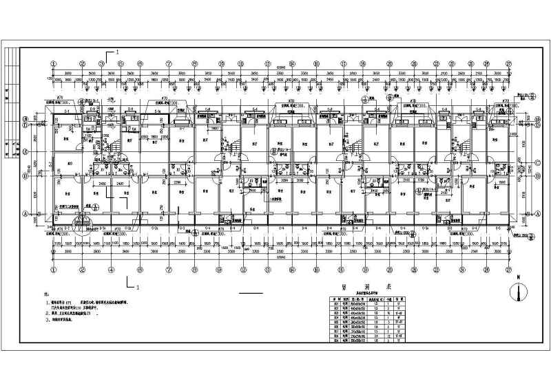 <a href=https://www.yitu.cn/su/7580.html target=_blank class=infotextkey>多层住宅</a>建筑施工图套CAD图