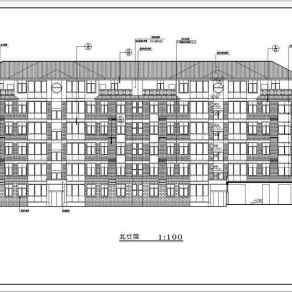 多层住宅楼建施设计全套CAD图纸