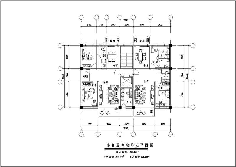 <a href=https://www.yitu.cn/su/7580.html target=_blank class=infotextkey>多层住宅</a><a href=https://www.yitu.cn/su/7212.html target=_blank class=infotextkey>户型</a><a href=https://www.yitu.cn/su/7590.html target=_blank class=infotextkey>设计</a>方案CAD图