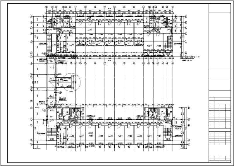 南京某中学四层学生<a href=https://www.yitu.cn/su/7460.html target=_blank class=infotextkey>宿舍</a><a href=https://www.yitu.cn/su/8159.html target=_blank class=infotextkey>楼</a>建筑<a href=https://www.yitu.cn/su/7590.html target=_blank class=infotextkey>设计</a>施工图