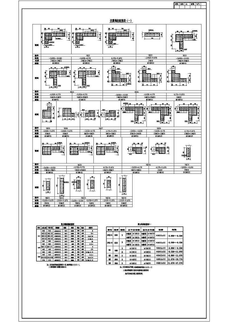 12层建筑<a href=https://www.yitu.cn/su/8159.html target=_blank class=infotextkey>楼</a><a href=https://www.yitu.cn/su/7637.html target=_blank class=infotextkey>框架</a>-剪力墙结构施工<a href=https://www.yitu.cn/su/7937.html target=_blank class=infotextkey>图纸</a>