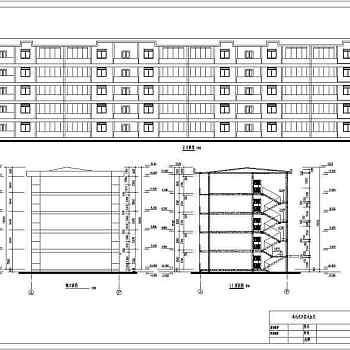 学生课程设计某五层砖混结构住宅楼建筑设计方案图