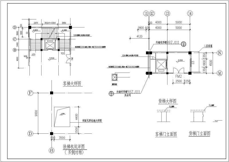 某大型<a href=https://www.yitu.cn/su/7175.html target=_blank class=infotextkey>超市</a>全套建筑<a href=https://www.yitu.cn/su/7590.html target=_blank class=infotextkey>设计</a>CAD施工图