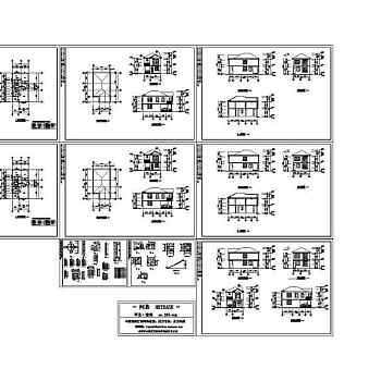 F型别墅建筑全套图