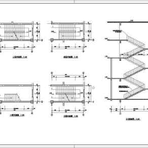小区超市建筑设计CAD施工图纸