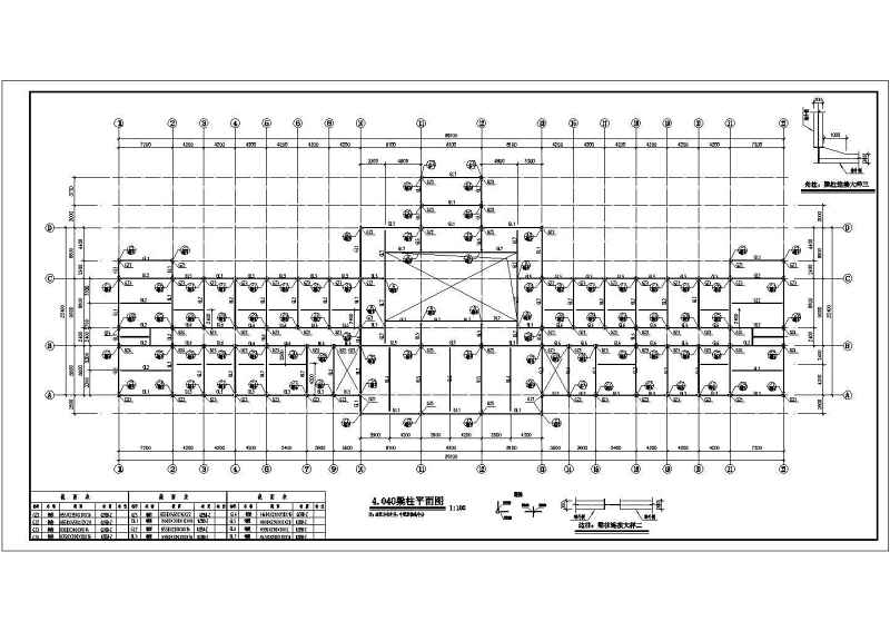 某基<a href=https://www.yitu.cn/su/7872.html target=_blank class=infotextkey>地</a><a href=https://www.yitu.cn/su/7547.html target=_blank class=infotextkey>多功能厅</a>三层钢<a href=https://www.yitu.cn/su/7637.html target=_blank class=infotextkey>框架</a>结构施工图