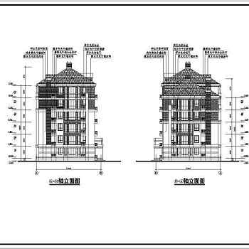 某地区六层框架结构住宅建筑方案图