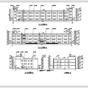 某地区地上三层框架结构车间建筑施工图