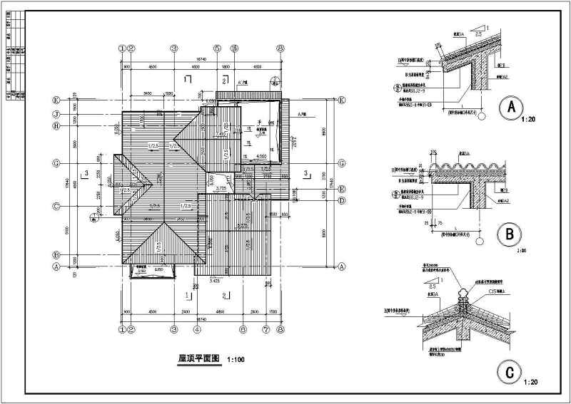 某<a href=https://www.yitu.cn/su/7987.html target=_blank class=infotextkey>小区</a>两层园林式风格别墅建筑<a href=https://www.yitu.cn/su/7590.html target=_blank class=infotextkey>设计</a>施工图