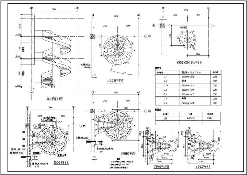 某新增多层旋转<a href=https://www.yitu.cn/sketchup/louti/index.html target=_blank class=infotextkey><a href=https://www.yitu.cn/su/6782.html target=_blank class=infotextkey><a href=https://www.yitu.cn/su/8159.html target=_blank class=infotextkey>楼</a>梯</a></a><a href=https://www.yitu.cn/su/8096.html target=_blank class=infotextkey>钢结构</a><a href=https://www.yitu.cn/su/7590.html target=_blank class=infotextkey>设计</a>施工图