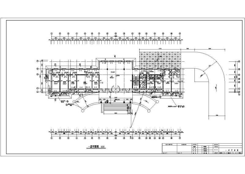 某混合结构检察院<a href=https://www.yitu.cn/su/8081.html target=_blank class=infotextkey>办公<a href=https://www.yitu.cn/su/8159.html target=_blank class=infotextkey>楼</a></a><a href=https://www.yitu.cn/su/7590.html target=_blank class=infotextkey>设计</a>cad全套建施图