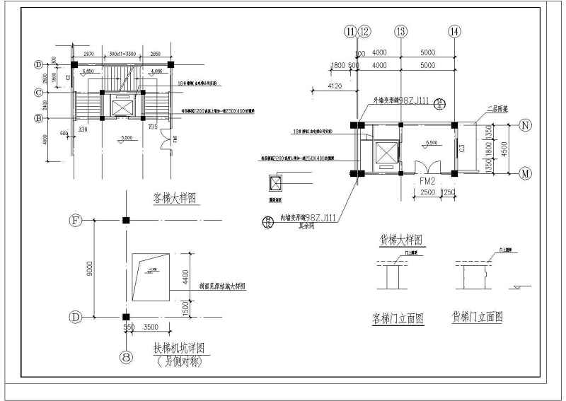 某大型<a href=https://www.yitu.cn/su/7175.html target=_blank class=infotextkey>超市</a>建筑<a href=https://www.yitu.cn/su/7590.html target=_blank class=infotextkey>设计</a>cad全套施工图