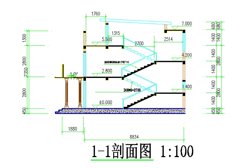 某<a href=https://www.yitu.cn/su/7587.html target=_blank class=infotextkey>幼儿园</a>cad施工图