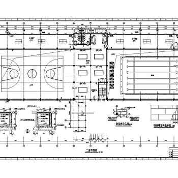 某体育馆建筑全套设计施工CAD图