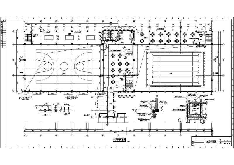 某体育馆建筑全套<a href=https://www.yitu.cn/su/7590.html target=_blank class=infotextkey>设计</a>施工CAD图